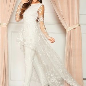 SHEIN Lace Jumpsuit with Train